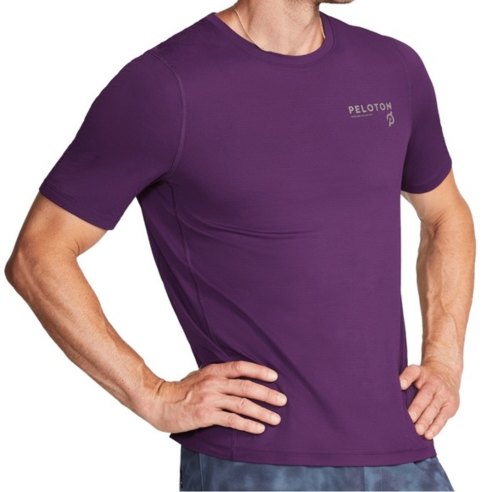 NWT Peloton Men’s Striving Short Sleeve Size XS Purple